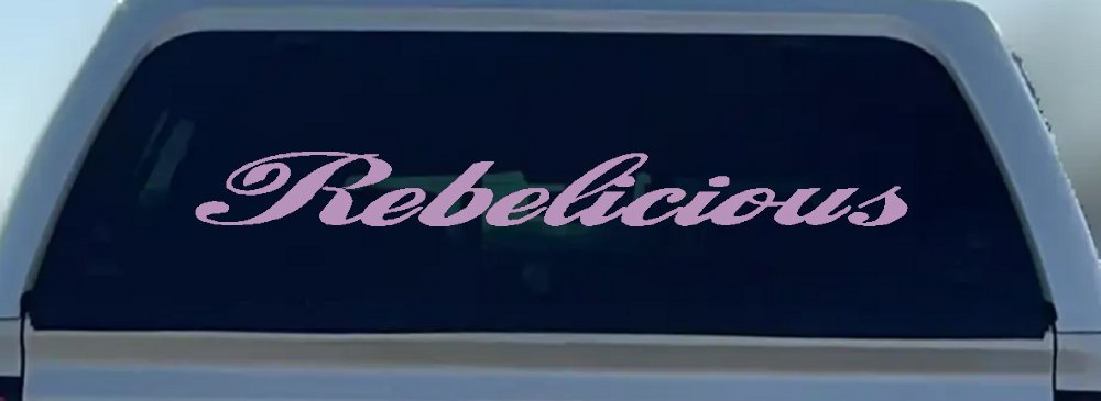 Rebelicious  Country Car or Truck Window Decal Sticker