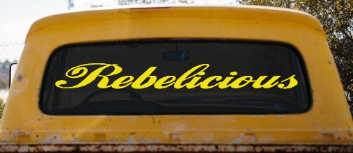 Rebelicious  Country Car or Truck Window Decal Sticker