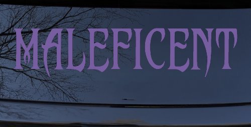 Malefincent Sci Fi Car or Truck Window Decal Sticker (Purple)