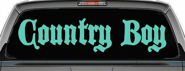 Country Boy Car or Truck Window Decal Sticker