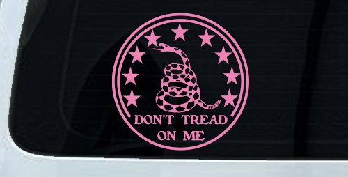 Gadsden Snake Don't Tread On Me Circle Freedom Military Car or Truck Window Decal Sticker