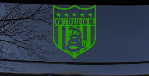 Gadsden Don't Tread On Me Shield Freedom Military Car or Truck Window Decal Sticker