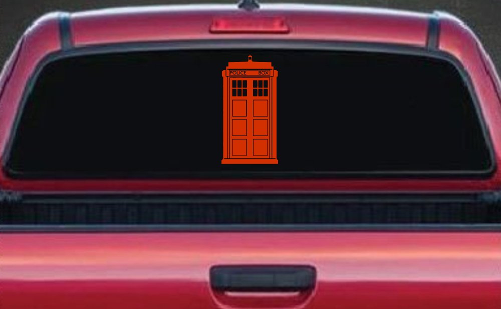 Dr Who Tardis Police Box Sci Fi Car or Truck Window Decal Sticker