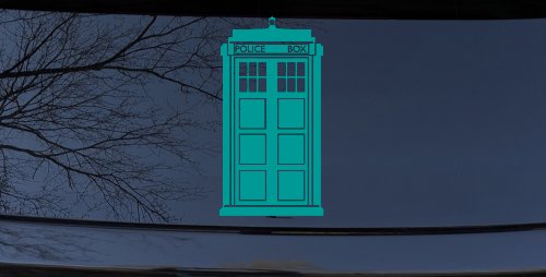 Dr Who Tardis Police Box Sci Fi Car or Truck Window Decal Sticker