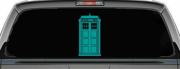 Dr Who Tardis Police Box Sci Fi Car or Truck Window Decal Sticker