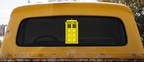 Dr Who Tardis Police Box Sci Fi Car or Truck Window Decal Sticker