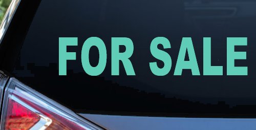 For Sale Resale Auto Car or Truck Window Decal Sticker