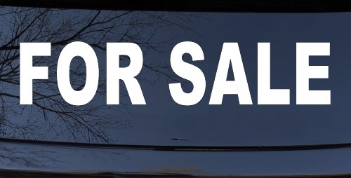 For Sale Resale Auto Car or Truck Window Decal Sticker