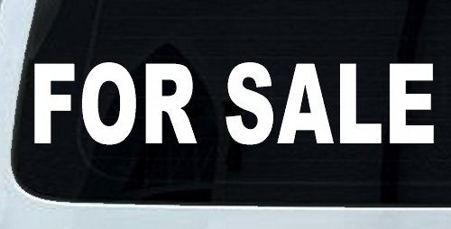 For Sale Resale Auto Car or Truck Window Decal Sticker