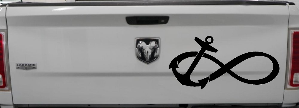 Anchor Infinity Car or Truck Window Decal Sticker