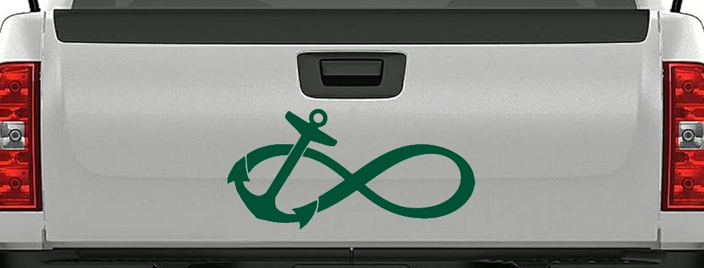 Anchor Infinity Car or Truck Window Decal Sticker