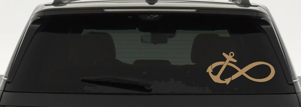 Anchor Infinity Car or Truck Window Decal Sticker