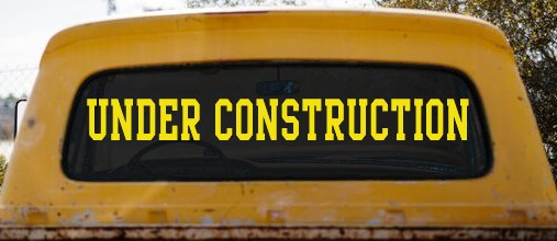 Under Construction Car or Truck Window Decal Sticker (Yellow)