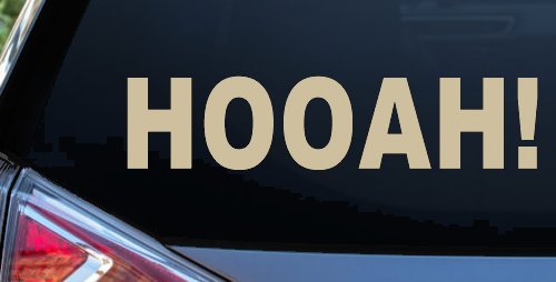 Army Hooah Military Car or Truck Window Decal Sticker