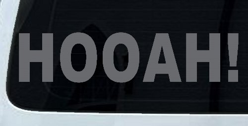 Army Hooah Military Car or Truck Window Decal Sticker