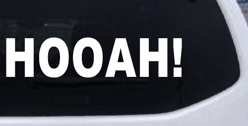Army Hooah Military Car or Truck Window Decal Sticker