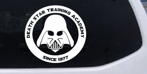 Star Wars Death Star Training Academy Darth Vader Sci Fi Car or Truck Window Decal Sticker