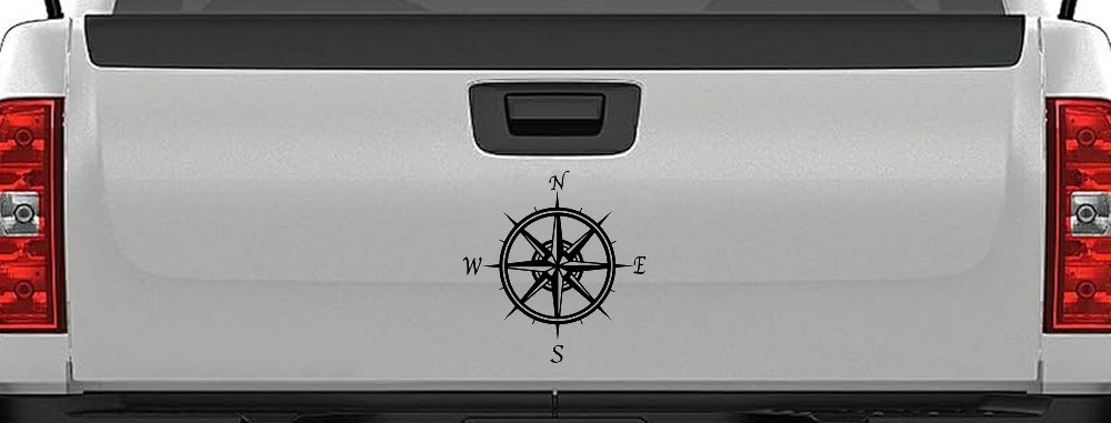 Compass Rose Car or Truck Window Decal Sticker