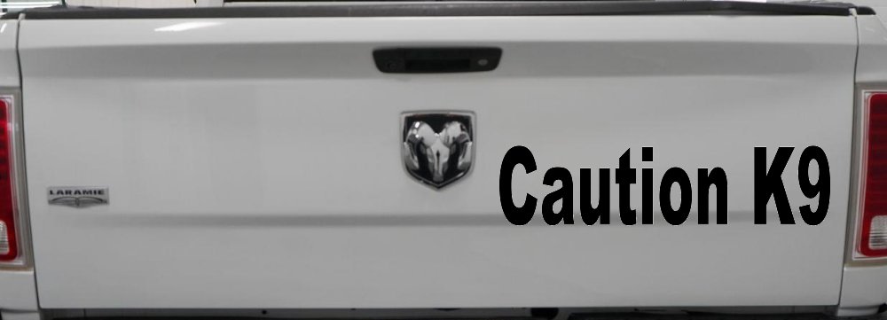Caution K9 Dog Car or Truck Window Decal Sticker