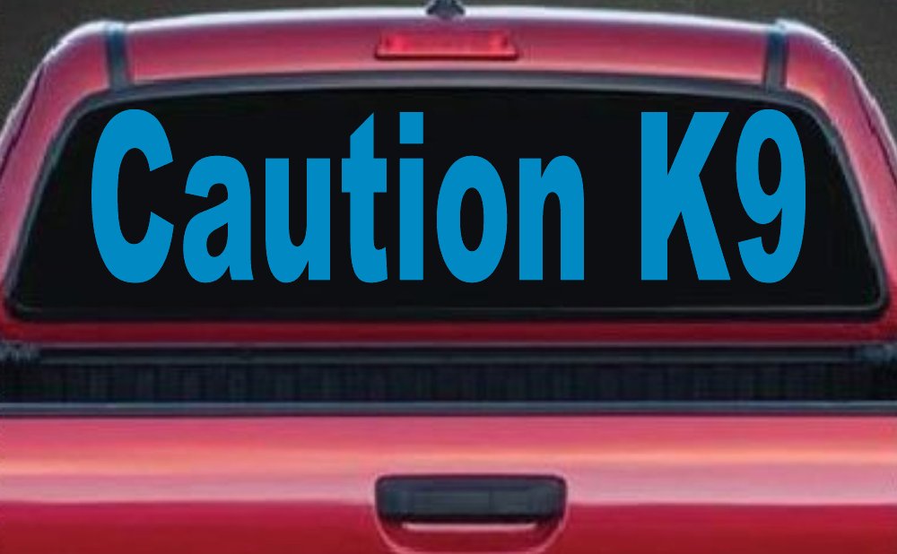 Caution K9 Dog Car or Truck Window Decal Sticker
