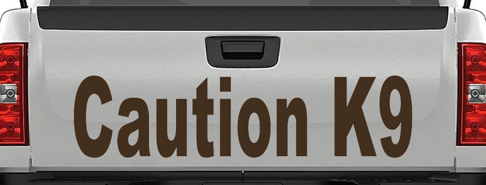 Caution K9 Dog Car or Truck Window Decal Sticker