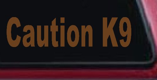 Caution K9 Dog Car or Truck Window Decal Sticker