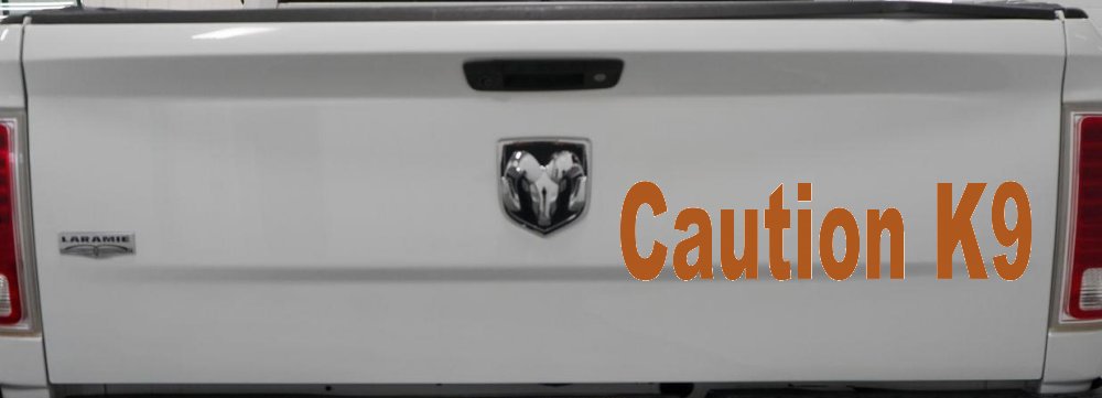 Caution K9 Dog Car or Truck Window Decal Sticker