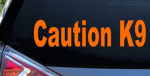 Caution K9 Dog Car or Truck Window Decal Sticker