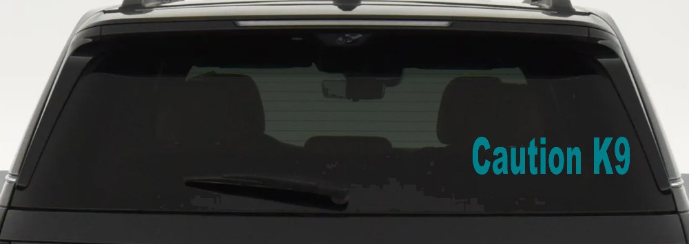 Caution K9 Dog Car or Truck Window Decal Sticker