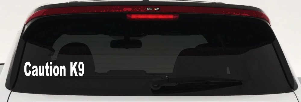 Caution K9 Dog Car or Truck Window Decal Sticker