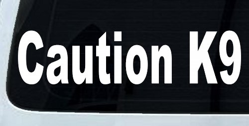 Caution K9 Dog Car or Truck Window Decal Sticker