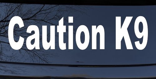 Caution K9 Dog Car or Truck Window Decal Sticker