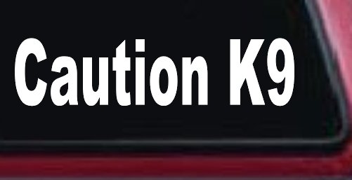 Caution K9 Dog Car or Truck Window Decal Sticker