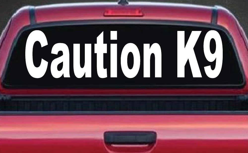 Caution K9 Dog Car or Truck Window Decal Sticker