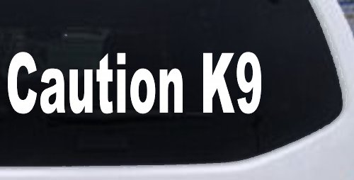Caution K9 Dog Car or Truck Window Decal Sticker