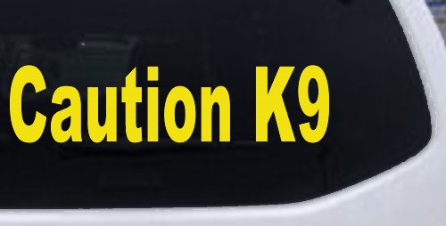 Caution K9 Dog Car or Truck Window Decal Sticker