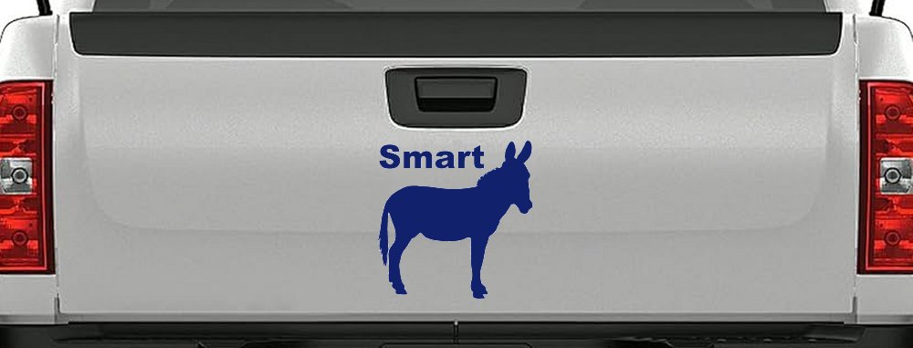 Smart Ass Funny Car or Truck Window Decal Sticker (Navy)
