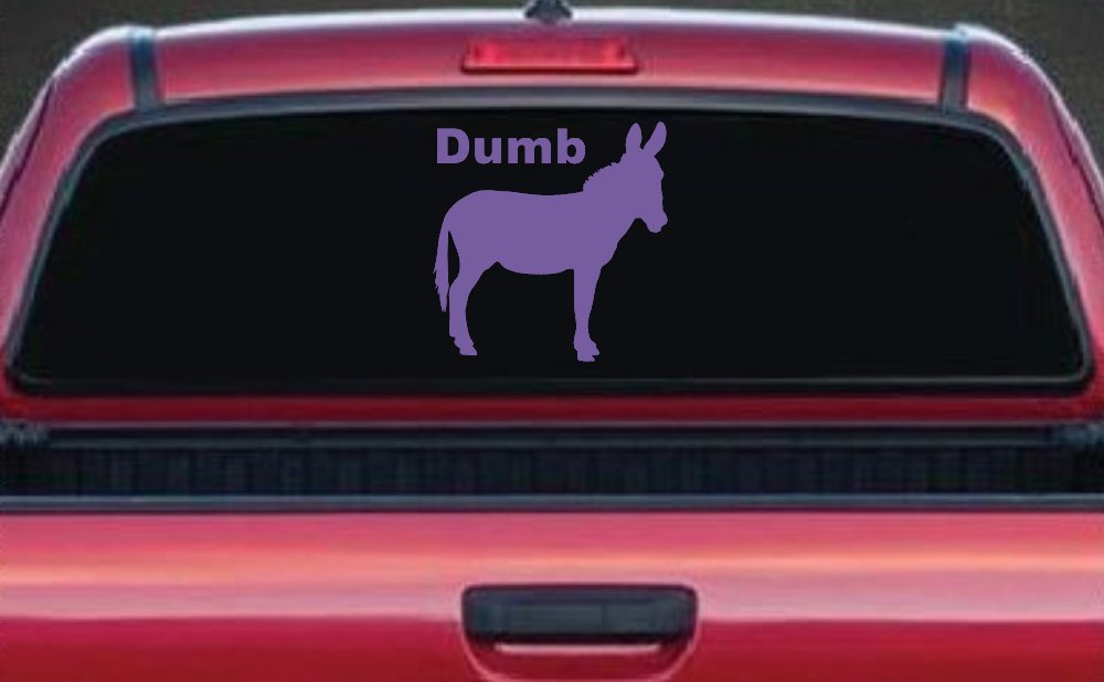 Dumb Ass Funny Car or Truck Window Decal Sticker