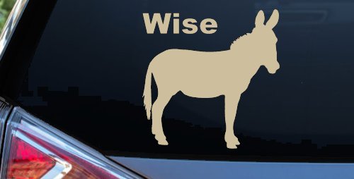 Wise Ass Funny Car or Truck Window Decal Sticker (Desert Sand)