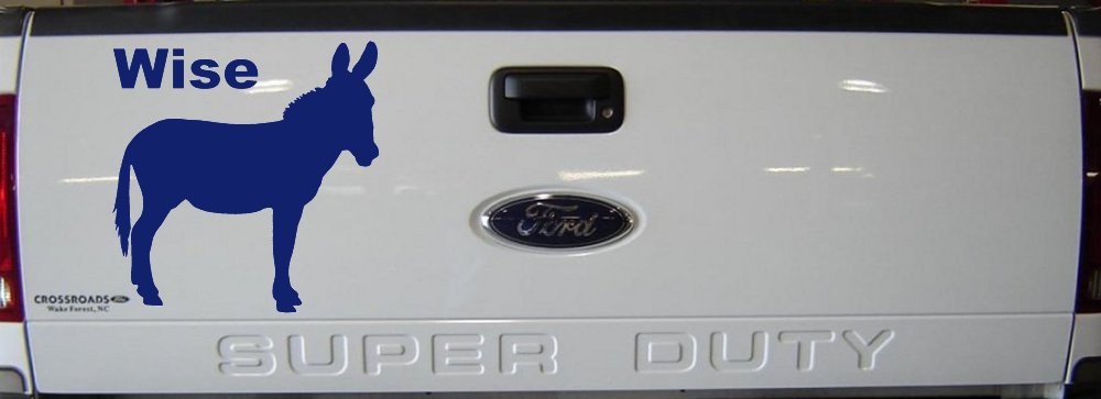 Wise Ass Funny Car or Truck Window Decal Sticker
