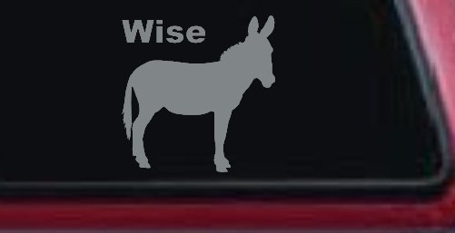 Wise Ass Funny Car or Truck Window Decal Sticker