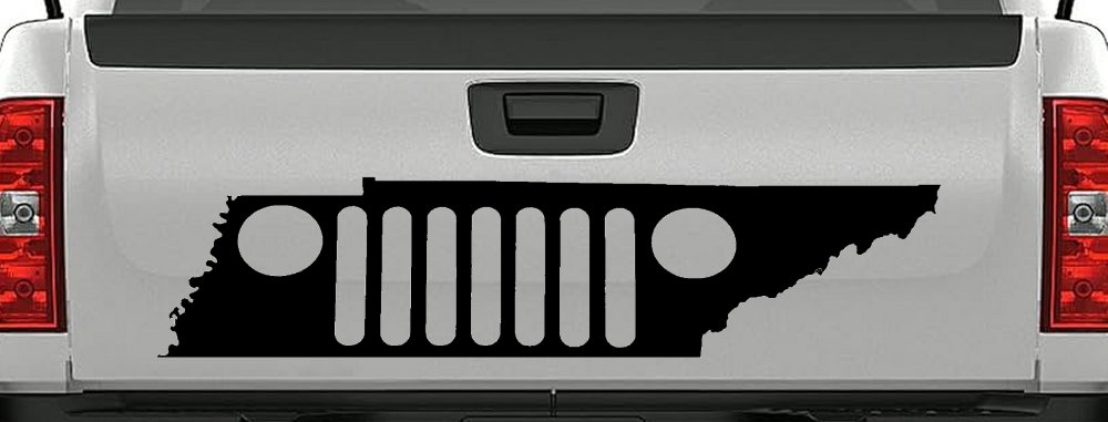 Tennessee Jeep Grill Off Road Car or Truck Window Decal Sticker