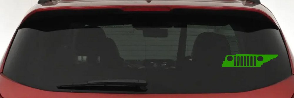 Tennessee Jeep Grill Off Road Car or Truck Window Decal Sticker