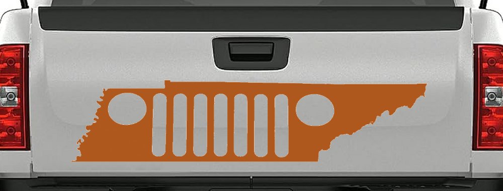 Tennessee Jeep Grill Off Road Car or Truck Window Decal Sticker