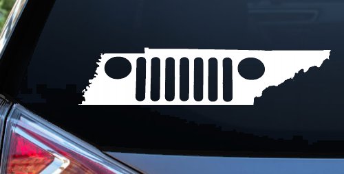 Tennessee Jeep Grill Off Road Car or Truck Window Decal Sticker