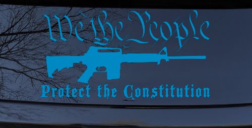We The People Protect The Constitution AR 15 Guns Car or Truck Window Decal Sticker