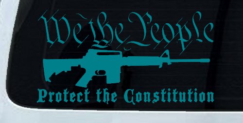 We The People Protect The Constitution AR 15 Guns Car or Truck Window Decal Sticker