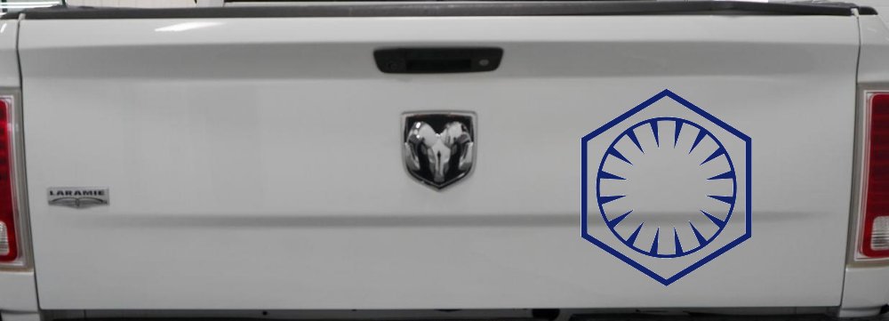 The First Order Sci Fi Car or Truck Window Decal Sticker