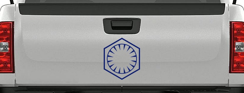 The First Order Sci Fi Car or Truck Window Decal Sticker (Navy)