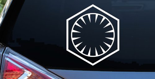 The First Order Sci Fi Car or Truck Window Vinyl Decal Sticker (White)